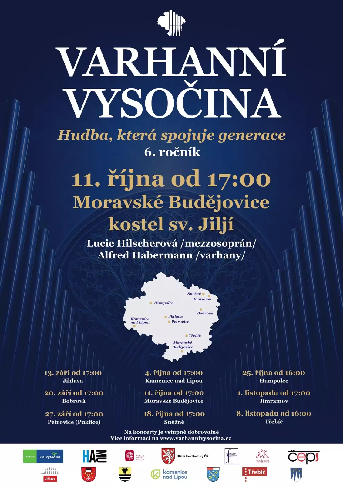 Varhanní Vysočina - 6. ročník